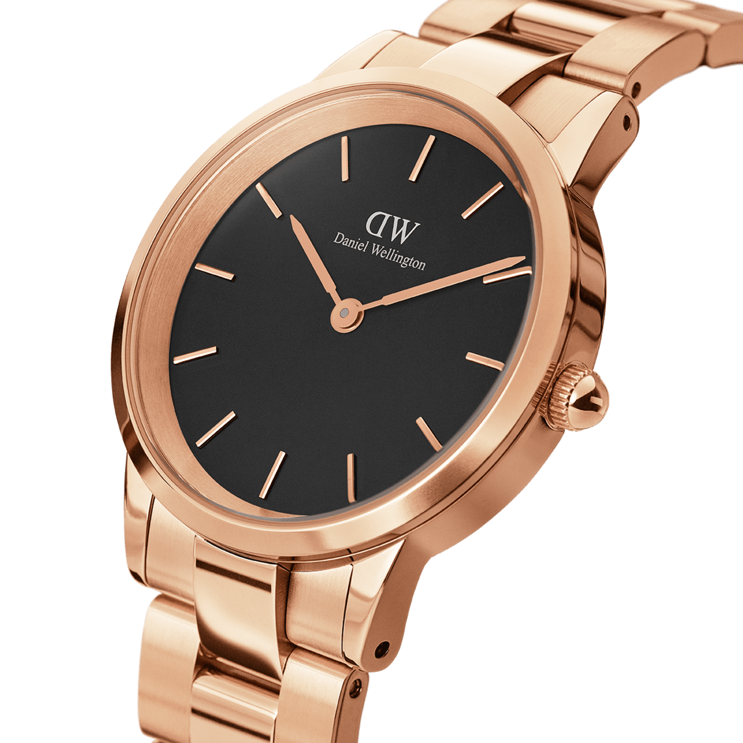 Iconic Link Black Rose Gold