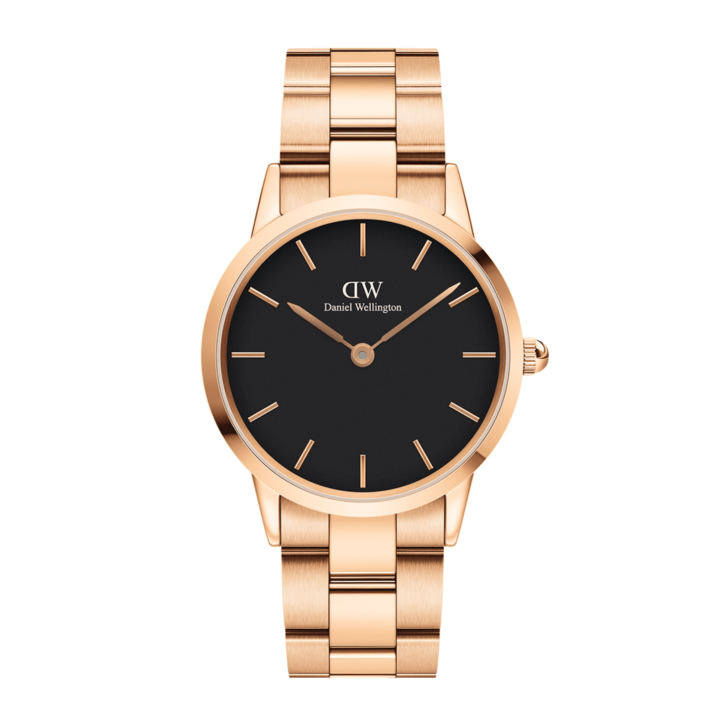 Iconic Link Black Rose Gold