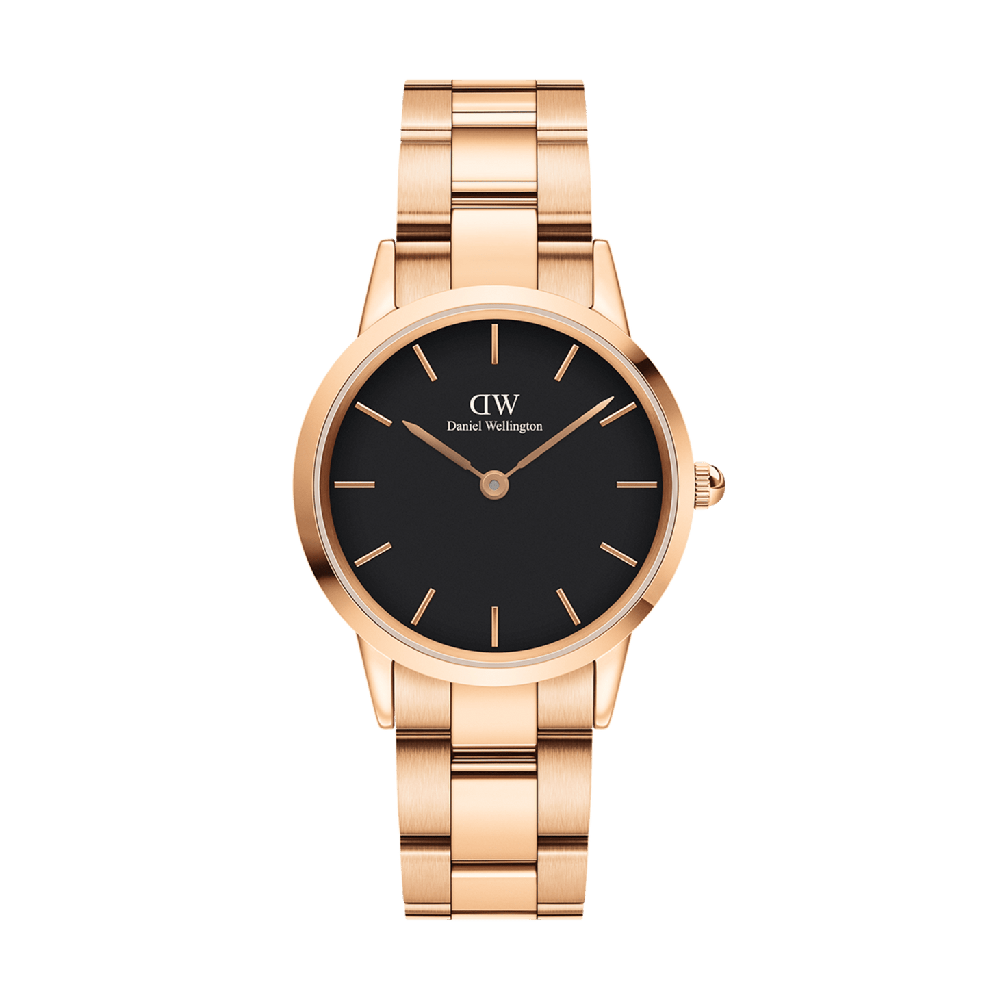 Iconic Link Black Rose Gold