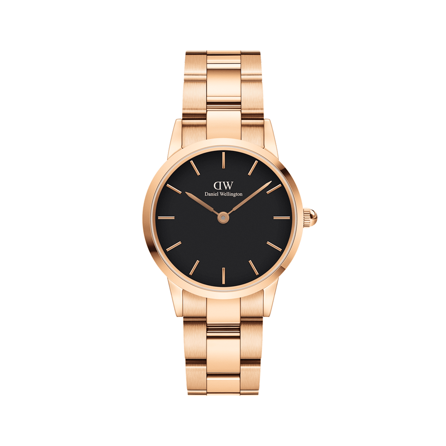 Iconic Link Black Rose Gold